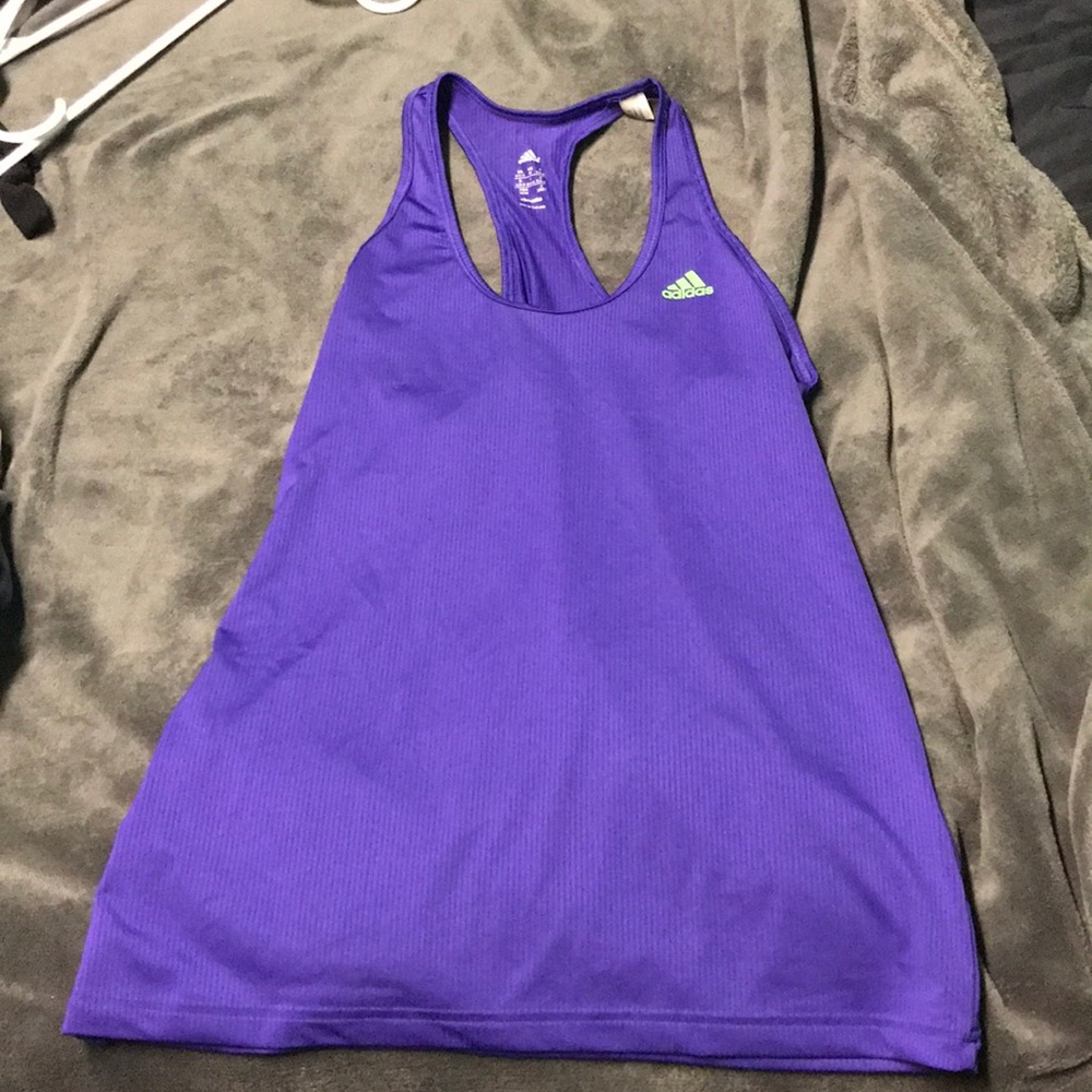 Purple Adidas Tank Top